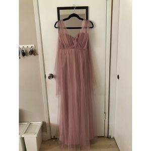 Bridesmaid Long Dress. Adjustable Design.